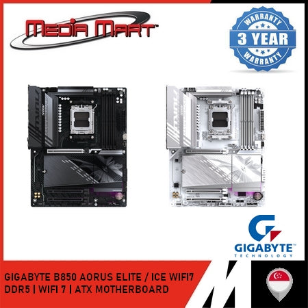GIGABYTE B850 AORUS ELITE / ICE WIFI 7 AM5 DDR5 ATX MOTHERBOARD