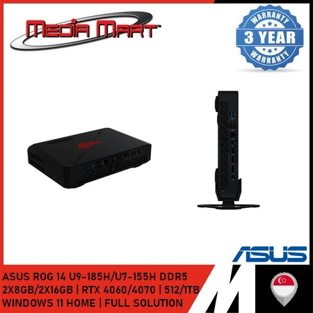 ASUS ROG NUC 14 U9-185H | RTX 4070 | 2X16GB DDR5 RAM | 1TB GB SSD | WINDOWS 11 HOME (FULL SOLUTION)