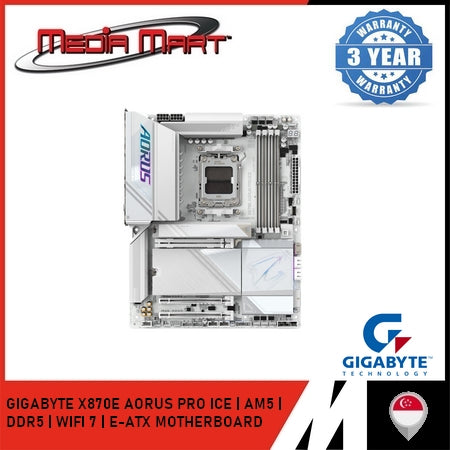 GIGABYTE X870E AORUS PRO ICE DDR5 AMD AM5 ATX MOTHERBOARD