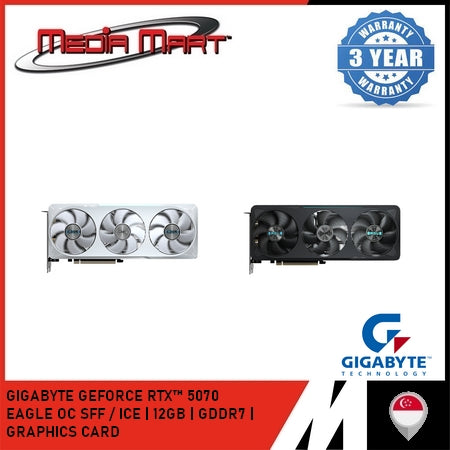 GIGABYTE GEFORCE RTX™ 5070 EAGLE | ICE | OC SFF 12G GRAPHICS CARD