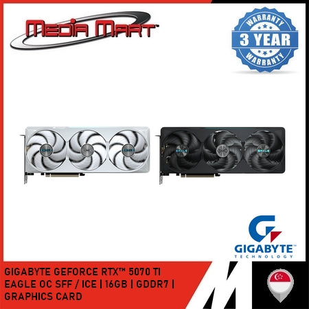 GIGABYTE GEFORCE RTX™ 5070 TI EAGLE | ICE |  OC SFF 16G GRAPHICS CARD