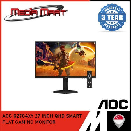 AOC Q27G4XY 27 INCH QHD SMART FLAT GAMING MONITOR