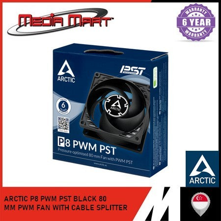 ARCTIC P8/F9 MAX/PWM PST 80/92MM FANS WITH CABLE SPLITTER