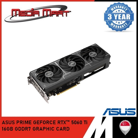 ASUS PRIME GEFORCE RTX 5060Ti 16GB GDDR7 GRAPHIC CARD
