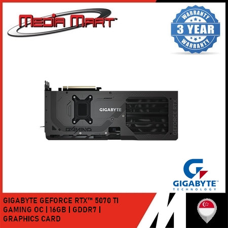 GIGABYTE GEFORCE RTX™ 5070 TI GAMING OC 16G GRAPHICS CARD