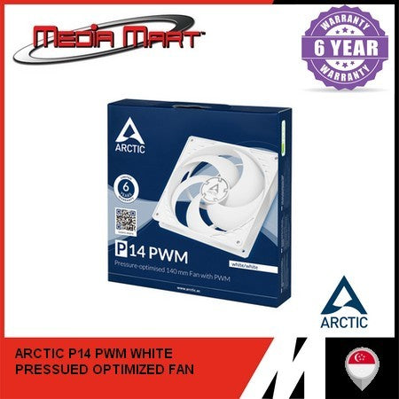 ARCTIC P14 P12 F14 P8 - MAX / PST PWM / SLIM /ARGB | BLACK/WHITE PRESSURE OPTIMISED AIRFLOW CASE FAN