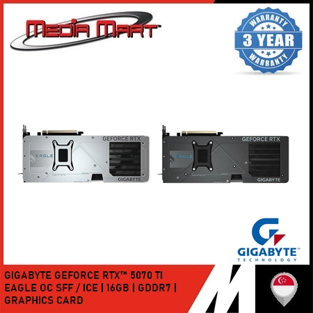 GIGABYTE GEFORCE RTX™ 5070 TI EAGLE | ICE |  OC SFF 16G GRAPHICS CARD