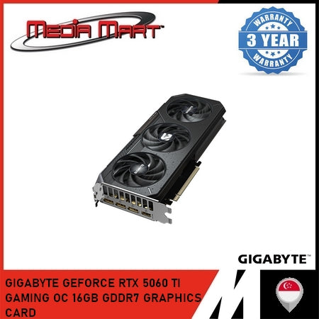 GIGABYTE GEFORCE RTX™ 5060 TI GAMING OC 16GB GRAPHICS CARD