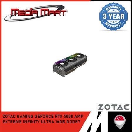 ZOTAC GAMING RTX 5080 AMP EXTREME INFINITY ULTRA 16GB GRAPHIC CARD