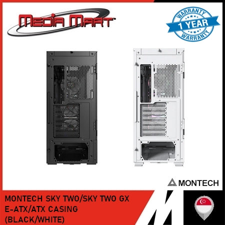 MONTECH SKY TWO/SKY TWO GX E-ATX/ATX CASING (BLACK/WHITE)
