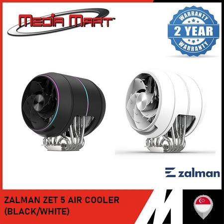 ZALMAN ZET 5 AIR COOLER (BLACK/WHITE)
