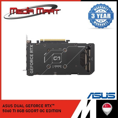 ASUS DUAL GEFORCE RTX 5060Ti 8GB GDDR7 OC EDITION GRAPHIC CARD