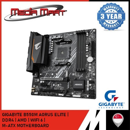 GIGABYTE B550M AORUS ELITE AM4 DDR4 M-ATX MOTHERBOARD