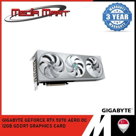 GIGABYTE GEFORCE RTX™ 5070 AERO OC 12G GRAPHICS CARD
