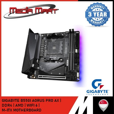 GIGABYTE B550I AORUS PRO AX AM4 DDR4 MINI-ITX MOTHERBOARD