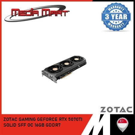 ZOTAC GAMING RTX 5070 Ti SOLID SFF OC 16GB GRAPHIC CARD