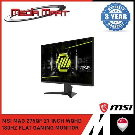 MSI MAG 275QF 27 INCH WQHD 180HZ FLAT GAMING MONITOR