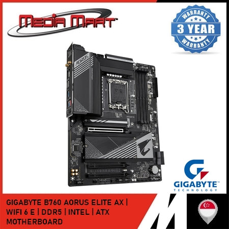 GIGABYTE B760 AORUS ELITE AX LGA 1700 DDR5 ATX MOTHERBOARD