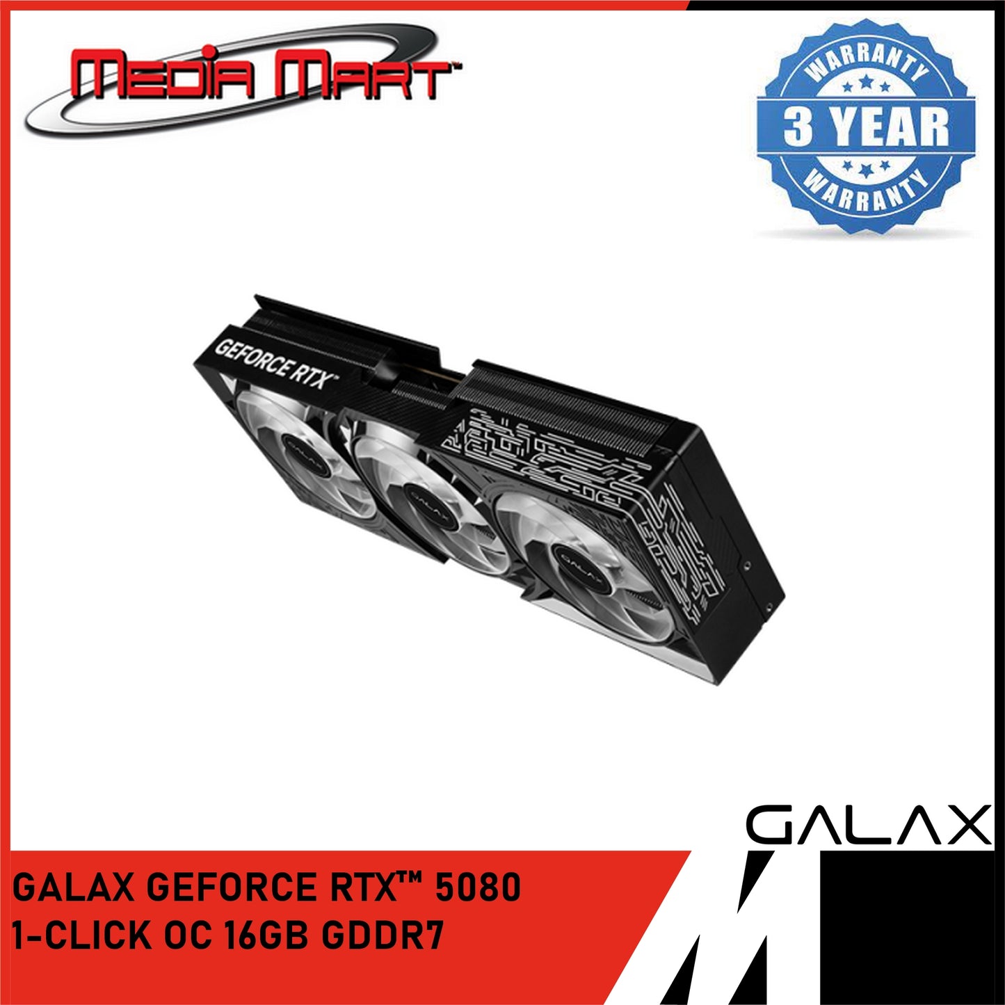 GALAX GEFORCE RTX™ 5080 1-CLICK OC 16GB GDDR7 GRAPHIC CARD