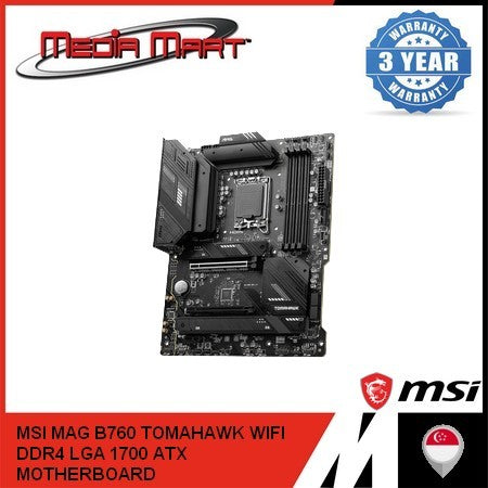 MSI MAG B760 TOMAHAWK WIFI DDR4 LGA 1700 ATX MOTHERBOARD