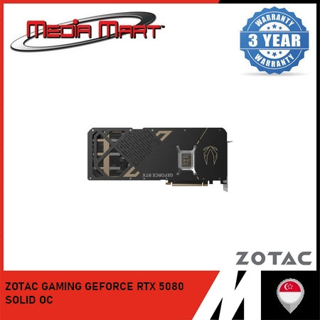 ZOTAC GAMING RTX 5080 SOLID OC 16GB GRAPHIC CARD