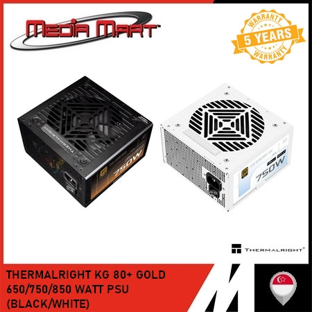 THERMALRIGHT KG 80+ GOLD 650/750/850 WATT PSU (BLACK/WHITE)