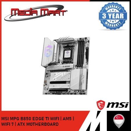 MSI MPG B850 EDGE TI WIFI | AMD AM5 | WIFI 7 | ATX MOTHERBOARD