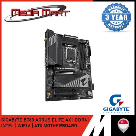 GIGABYTE B760 AORUS ELITE AX DDR4 LGA 1700 ATX MOTHERBOARD