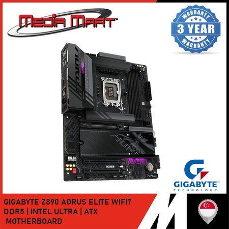 GIGABYTE Z890 AORUS ELITE WIFI 7 LGA 1851 DDR5 ATX MOTHERBOARD