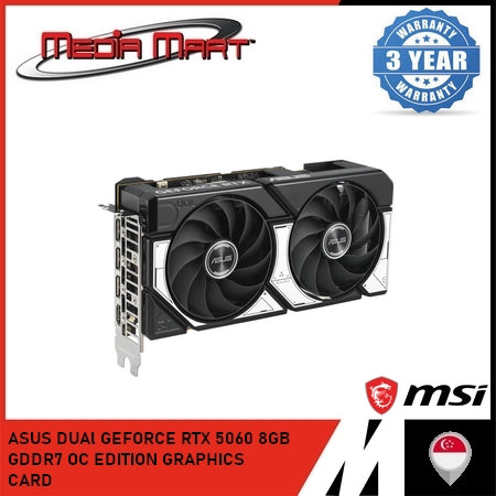 ASUS DUAL GEFORCE RTX 5060 8GB GDDR7 OC EDITION GRAPHICS CARD