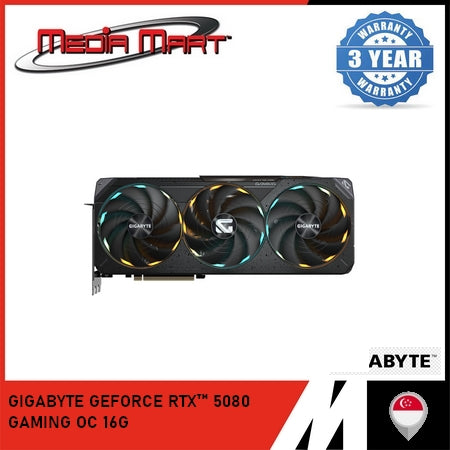 GIGABYTE GEFORCE RTX™ 5080 GAMING OC 16G GRAPHICS CARD