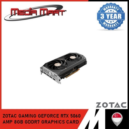 ZOTAC GAMING GEFORCE RTX 5060 AMP 8GB GDDR7 GRAPHICS CARD