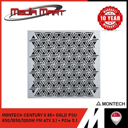 MONTECH CENTURY II 80+ GOLD PSU 850/1050/1200W FM ATX 3.1 + PCIe 5.1