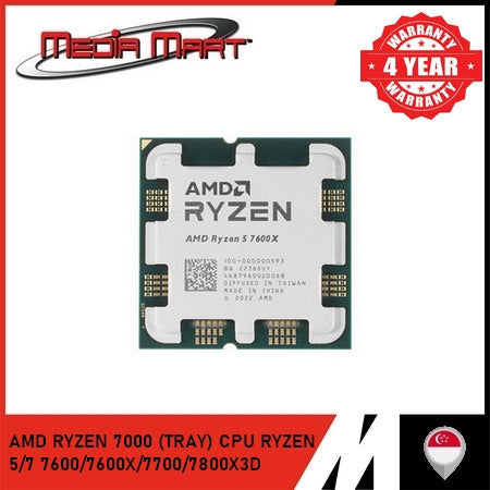 AMD RYZEN 7000 TRAY/BOX SET CPU RYZEN 5/7 7600/7600X/7700/7800X3D