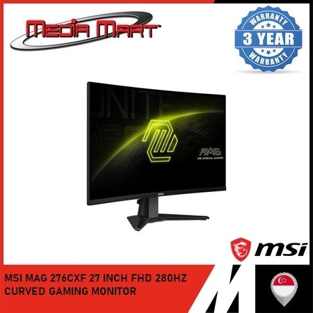 MSI MAG 276CXF 27 INCH FHD 280HZ CURVED GAMING MONITOR