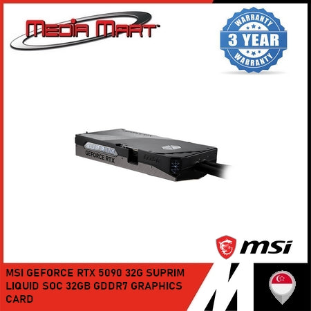 MSI GEFORCE RTX 5090 32G SUPRIM LIQUID SOC 32GB GDDR7 GRAPHICS CARD