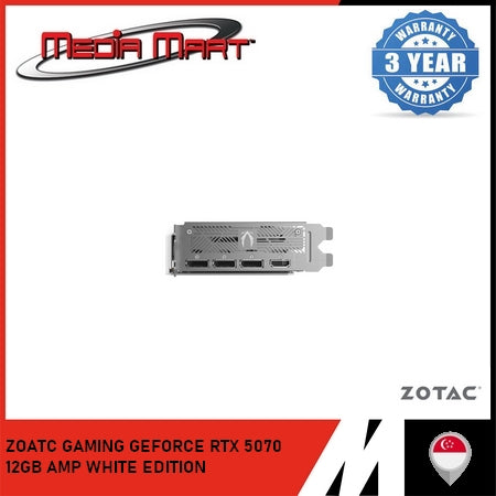 ZOTAC GAMING RTX 5070 AMP WHITE 12GB GRAPHIC CARD