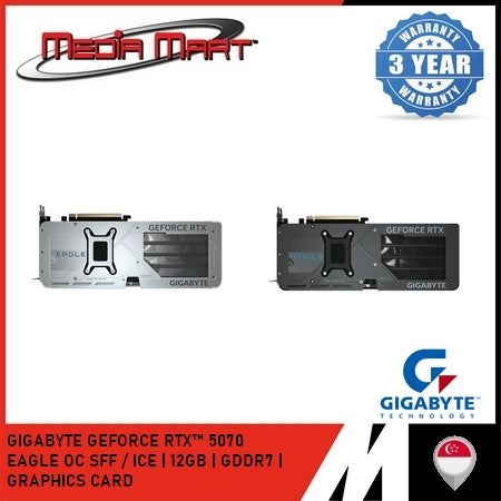 GIGABYTE GEFORCE RTX™ 5070 EAGLE | ICE | OC SFF 12G GRAPHICS CARD