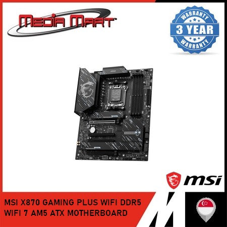 MSI X870 GAMING PLUS WIFI DDR5 WIFI 7 AM5 ATX MOTHERBOARD