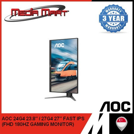 AOC 24G4 24" FHD FAST IPS FLATSCREEN 180HZ GAMING MONITOR