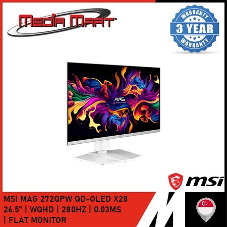 MSI MAG 272QPW QD-OLED X28 26.5" | WQHD | 0.03MS | FLAT MONITOR