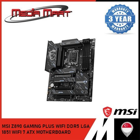 MSI Z890 GAMING PLUS WIFI DDR5 LGA 1851 WIFI 7 ATX MOTHERBOARD