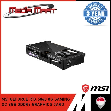 MSI GEFORCE RTX 5060 8G GAMING OC 8GB GDDR7 GRAPHICS CARD