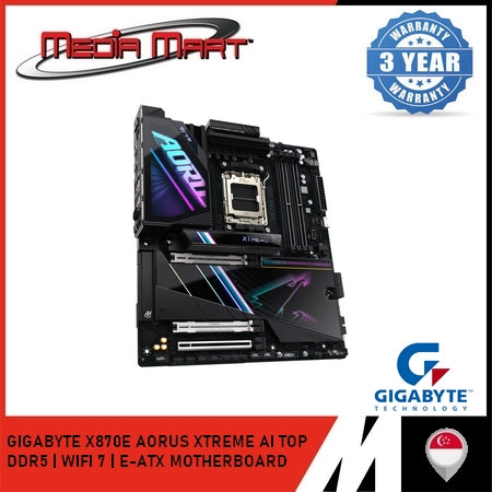 GIGABYTE X870E AORUS XTREME AI TOP AM5 DDR5 E-ATX MOTHERBOARD