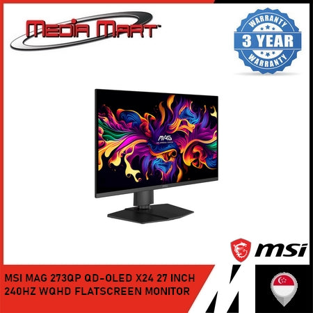 MSI MAG 273QP QD-OLED X24 27 INCH 240HZ WQHD FLATSCREEN MONITOR