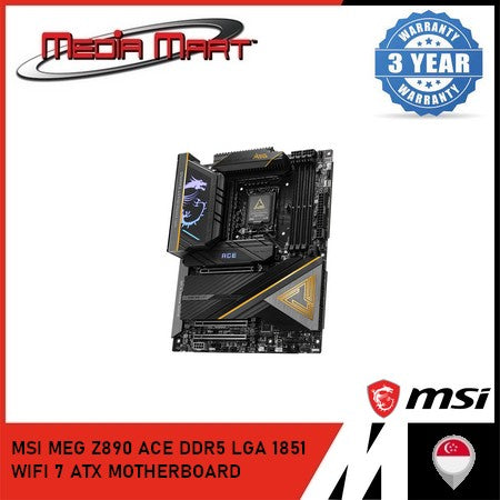 MSI MEG Z890 ACE DDR5 LGA 1851 WIFI 7 ATX MOTHERBOARD