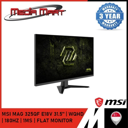 MSI MAG 325QF E18V 31.5" | WQHD | 1MS | 180HZ | FLAT MONITOR