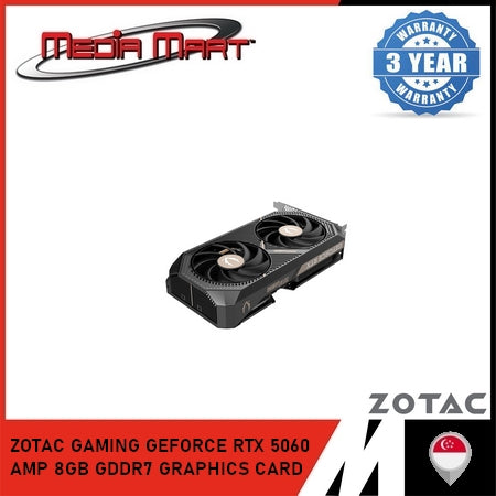 ZOTAC GAMING GEFORCE RTX 5060 AMP 8GB GDDR7 GRAPHICS CARD