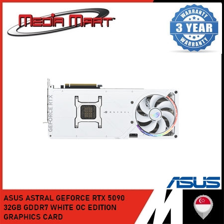 ASUS ROG ASTRAL GEFORCE RTX 5090 32GB GDDR7 WHITE OC EDITION GRAPHICS CARD