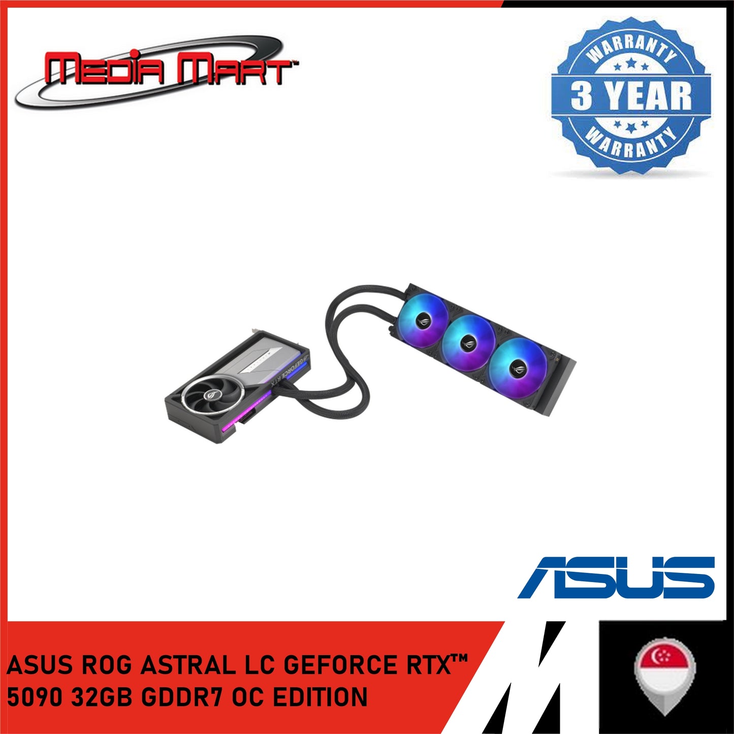 ASUS ROG ASTRAL LC GEFORCE RTX 5090 32GB GDDR7 OC EDITION GRAPHIC CARD